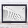 Architecture Jeroenvandewiel Abstract Helix White Wall Art Print