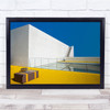 Architecture Staircase Lego House Yellow Suitcase Wall Art Print