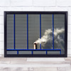 Blue Lines Abstract Architecture Smoke Steam Pipe Wall Art Print Blue Lines Abstract Architecture Smoke Steam Pipe Wall Art Print