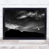 Creative Surreal Construction Moon Sky Surrealism Wall Art Print