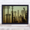 Harbour Industry Cranes Electricity Power Voltage Wall Art Print