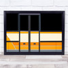 Orange Transportation Door Graphic Abstract Lines Wall Art Print Orange Transportation Door Graphic Abstract Lines Wall Art Print