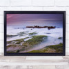 Smooth Silky Landscape Palmahim Beach Milky Coast Wall Art Print