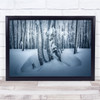 Snow Slovakia Morning Mood Landscape Frost Winter Wall Art Print