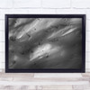 landscape black and white aerial view ski slopes Wall Art Print