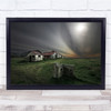 Landscape Rural Iceland Old Abandoned House Farm Wall Art Print