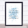 Finding Yourself Inspirational Quote Print Blue Watercolour Poster Finding Yourself Inspirational Quote Print Blue Watercolour Poster