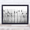 Workers Working Construction Grid Industry Poles Wall Art Print