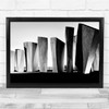 Architecture Man Monument Sculptures Silhouette Wall Art Print