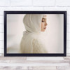 Model Lutpao Mood Mua Ketahuan woman white veil Wall Art Print