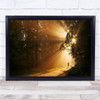 Nature Mood Sunrise Forest Trees People Morning Wall Art Print