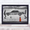 Wall Clouds Orange Car Oil Help Humour Painting Wall Art Print Wall Clouds Orange Car Oil Help Humour Painting Wall Art Print