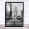 Brilliant Career skyscrapers crossing handrail Wall Art Print