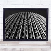 Cool Black and White Tall Building Engineering Wall Art Print