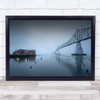 Mood Resignation Evening Astoria Megler Bridge Wall Art Print