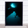 Cave Dive Diver Philippines Explorer deep sea Wall Art Print