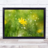 Flowers Botanical Green daffodil brokeh Macro Wall Art Print