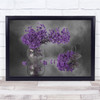 Lavender Purple Still Life Flower Vase Floral Wall Art Print