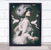 Mood Portrait Light Studio Noblewoman feather Wall Art Print