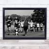 The Finishers Running marathon athletes sport Wall Art Print
