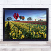 Tulip Flower Flora Oregon USA Hot Air Balloon Wall Art Print