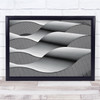 Waves Shapes Geometry Steel Industry Abstract Wall Art Print