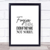 Forgive Them Quote Print Poster Typography Word Art Picture