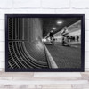 Amsterdam Street Cyclist Baw Cyclists motion Wall Art Print