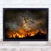 Casalvelino Fire Rescue Firefighter Airplane Wall Art Print