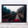 Dubai Train City Chaos Colour Speed Abstract Wall Art Print