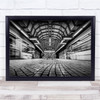 Roof SuBlack & Whiteay Germany Platform Blue Wall Art Print