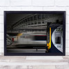 Train Railway station long exposure graffiti Wall Art Print