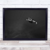 Water Apnea Israel Dance swimmer Black White Wall Art Print