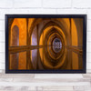 Arch Dungeon Cellar Orange Gold Old History Wall Art Print