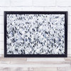 Bird Geese White Pattern USA Panorama Chaos Wall Art Print