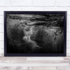 Black and White Mysterious Women Background Wall Art Print