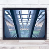 Calatrava Station Liege Belgium steel rails Wall Art Print