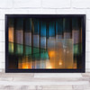 City Archive colourful windows architecture Wall Art Print