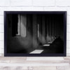 Light Windows Open Shine Black white Person Wall Art Print