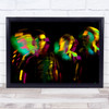 Rock Band Music Friends Night Mood Untitled Wall Art Print
