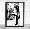 Woman Shades long hair knee high boots pose Wall Art Print Woman Shades long hair knee high boots pose Wall Art Print