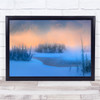 Sunrise Fog Morning Trees Forest landscape Wall Art Print