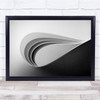 Abstract Curves Graceful Macro Paper Lines Wall Art Print