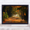 Autumn Fall People Couple Landscape Season Wall Art Print