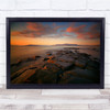 Coast Landscape Rock Seascape Water Sunset Wall Art Print