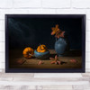 Flower Orange Still Life Pumpkins autumnal Wall Art Print