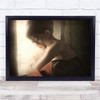 Mood Girl Tuesday Morning Posing By window Wall Art Print