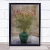 Roses On A Tuesday blurred flowers in vase Wall Art Print