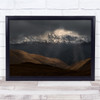 Snow Mountain Peak Cloud Light Autumn Fall Wall Art Print