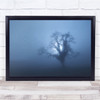 Spooky Morning Tree in the moonlight birds Wall Art Print